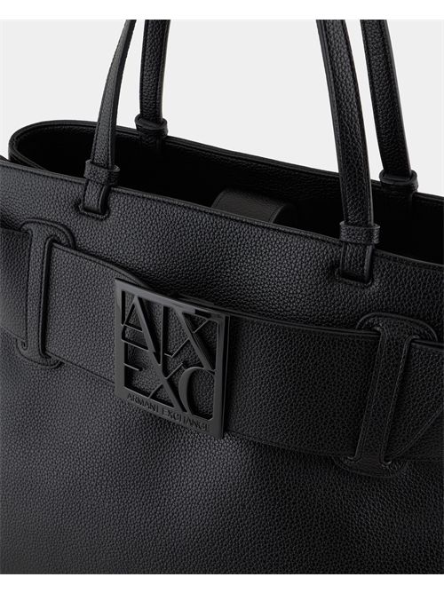 Borsa a spalla grande AX in ecopelle ARMANI EXCHANGE | XW000284-AF11902UC001